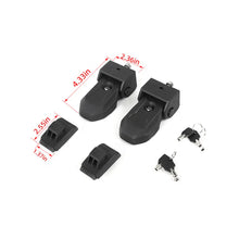 For 2007-2018 Jeep Wrangler JK Front Hood Locking Hood Latches Catch Buckle Black RT-TCZ
