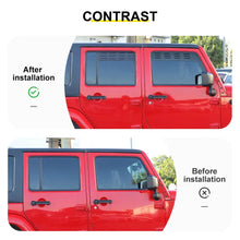 For 2007-2018 Jeep Wrangler JK Front Rear Door Window Louver Air Vent Panel Trim RT-TCZ
