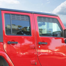 For 2007-2018 Jeep Wrangler JK Front Rear Door Window Louver Air Vent Panel Trim RT-TCZ