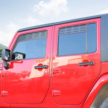 For 2007-2018 Jeep Wrangler JK Front Rear Door Window Louver Air Vent Panel Trim RT-TCZ