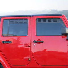 For 2007-2018 Jeep Wrangler JK Front Rear Door Window Louver Air Vent Panel Trim RT-TCZ