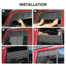 For 2007-2018 Jeep Wrangler JK Front Rear Door Window Louver Air Vent Panel Trim RT-TCZ