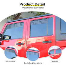 For 2007-2018 Jeep Wrangler JK Front Rear Door Window Louver Air Vent Panel Trim RT-TCZ