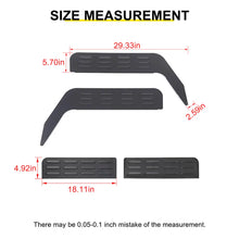 For 2007-2018 Jeep Wrangler JK Front Rear Door Window Louver Air Vent Panel Trim RT-TCZ