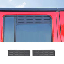 For 2007-2018 Jeep Wrangler JK Front Rear Door Window Louver Air Vent Panel Trim RT-TCZ