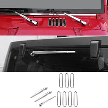 For 2007-2018 Jeep Wrangler JK Front Rear Windshield Wiper Hood Air Intake Cover Trim Decor RT-TCZ