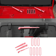 For 2007-2018 Jeep Wrangler JK Front Rear Windshield Wiper Hood Air Intake Cover Trim Decor RT-TCZ