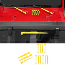 For 2007-2018 Jeep Wrangler JK Front Rear Windshield Wiper Hood Air Intake Cover Trim Decor RT-TCZ