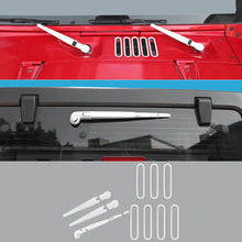 For 2007-2018 Jeep Wrangler JK Front Rear Windshield Wiper Hood Air Intake Cover Trim Decor RT-TCZ