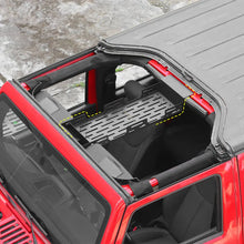 For 2007-2018 Jeep Wrangler JK Front Roof Overhead Storage Rack Organizer RT-TCZ