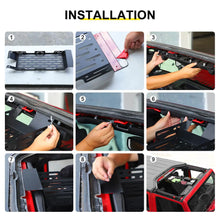 For 2007-2018 Jeep Wrangler JK Front Roof Overhead Storage Rack Organizer RT-TCZ