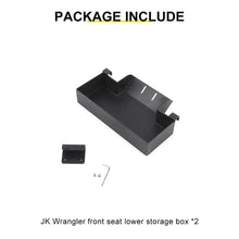 For 2007-2018 Jeep Wrangler JK Front Under Seat Expanded Storage Box Tray Organizer（2 pcs） RT-TCZ