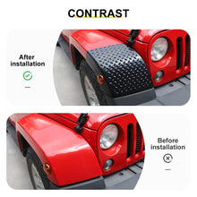 For 2007-2018 Jeep Wrangler JK Front Wheel Arch & Rear Tail Light Corner Armor Guard Trim Cover (4 pcs) RT-TCZ