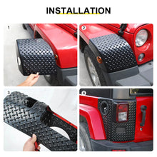 For 2007-2018 Jeep Wrangler JK Front Wheel Arch & Rear Tail Light Corner Armor Guard Trim Cover (4 pcs) RT-TCZ
