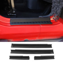 For 2007-2018 Jeep Wrangler JK Front & Rear Door Sill Plate Threshold Guards (Protectors Door Entry Cover) RT-TCZ