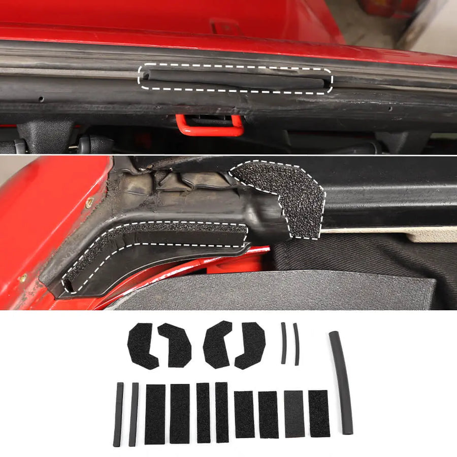 Hard Top Seal Kit Roof Foam Blocker Leak Repair Kit For Jeep