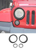 For 2007-2018 Jeep Wrangler JK Headlight Ring/Front Turn Signal Trim Bezels RT-TCZ