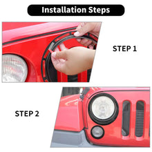 For 2007-2018 Jeep Wrangler JK Headlight Ring/Front Turn Signal Trim Bezels RT-TCZ