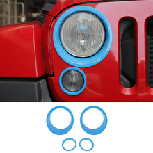 For 2007-2018 Jeep Wrangler JK Headlight Ring/Front Turn Signal Trim Bezels RT-TCZ