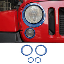 For 2007-2018 Jeep Wrangler JK Headlight Ring/Front Turn Signal Trim Bezels RT-TCZ