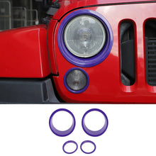 For 2007-2018 Jeep Wrangler JK Headlight Ring/Front Turn Signal Trim Bezels RT-TCZ