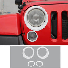 For 2007-2018 Jeep Wrangler JK Headlight Ring/Front Turn Signal Trim Bezels RT-TCZ