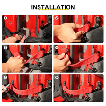 For 2007-2018 Jeep Wrangler JK Interior Car Door Limiting Strap Limit Stop Kit (4 pcs) RT-TCZ