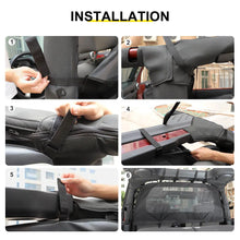 For 2007-2018 Jeep Wrangler JK Interior Seat Back Rear Isolation Pet Dog Net Accessories RT-TCZ