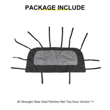 For 2007-2018 Jeep Wrangler JK Interior Seat Back Rear Isolation Pet Dog Net Accessories RT-TCZ