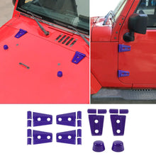 For 2007-2018 Jeep Wrangler JK JKU 2-Door Door Hinge Cover & Hood Hinge & Rubber Headgear Trim Cover RT-TCZ