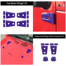 For 2007-2018 Jeep Wrangler JK JKU 2-Door Door Hinge Cover & Hood Hinge & Rubber Headgear Trim Cover RT-TCZ