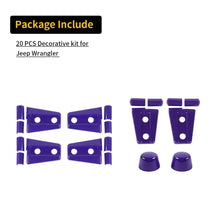 For 2007-2018 Jeep Wrangler JK JKU 2-Door Door Hinge Cover & Hood Hinge & Rubber Headgear Trim Cover RT-TCZ