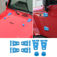 For 2007-2018 Jeep Wrangler JK JKU 2-Door Door Hinge Cover & Hood Hinge & Rubber Headgear Trim Cover RT-TCZ