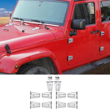 For 2007-2018 Jeep Wrangler JK JKU 4-Door Door Hinge Cover & Hood Hinge & Rubber Headgear Trim Cover RT-TCZ