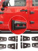 For 2007-2018 Jeep Wrangler JK JKU 4-Door Door Hinge Trim Cover ABS 8PCs RT-TCZ