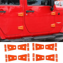 For 2007-2018 Jeep Wrangler JK JKU 4-Door Door Hinge Trim Cover ABS 8PCs RT-TCZ
