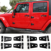 For 2007-2018 Jeep Wrangler JK JKU 4-Door Door Hinge Trim Cover ABS 8PCs RT-TCZ