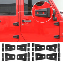 For 2007-2018 Jeep Wrangler JK JKU 4-Door Door Hinge Trim Cover ABS 8PCs RT-TCZ