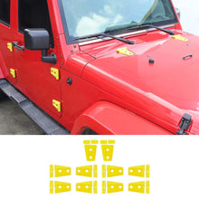 For 2007-2018 Jeep Wrangler JK JKU 4-Door Hood & Door Hinge Cover Trim Kit RT-TCZ