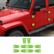For 2007-2018 Jeep Wrangler JK JKU 4-Door Hood & Door Hinge Cover Trim Kit RT-TCZ