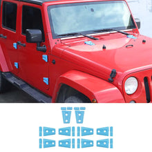 For 2007-2018 Jeep Wrangler JK JKU 4-Door Hood & Door Hinge Cover Trim Kit RT-TCZ