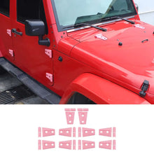 For 2007-2018 Jeep Wrangler JK JKU 4-Door Hood & Door Hinge Cover Trim Kit RT-TCZ
