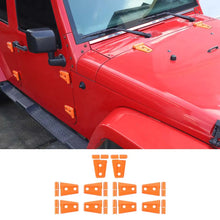 For 2007-2018 Jeep Wrangler JK JKU 4-Door Hood & Door Hinge Cover Trim Kit RT-TCZ