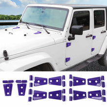 For 2007-2018 Jeep Wrangler JK JKU 4-Door Hood & Door Hinge Cover Trim Kit RT-TCZ