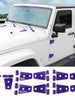 For 2007-2018 Jeep Wrangler JK JKU 4-Door Hood & Door Hinge Cover Trim Kit RT-TCZ
