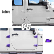 For 2007-2018 Jeep Wrangler JK JKU 4-Door Hood & Door Hinge Cover Trim Kit RT-TCZ