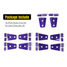 For 2007-2018 Jeep Wrangler JK JKU 4-Door Hood & Door Hinge Cover Trim Kit RT-TCZ