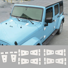 For 2007-2018 Jeep Wrangler JK JKU 4-Door Hood & Door Hinge Cover Trim Kit RT-TCZ