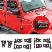 For 2007-2018 Jeep Wrangler JK JKU 4-Door Hood & Door Hinge Cover Trim Kit RT-TCZ
