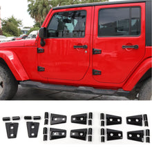 For 2007-2018 Jeep Wrangler JK JKU 4-Door Hood & Door Hinge Cover Trim Kit RT-TCZ